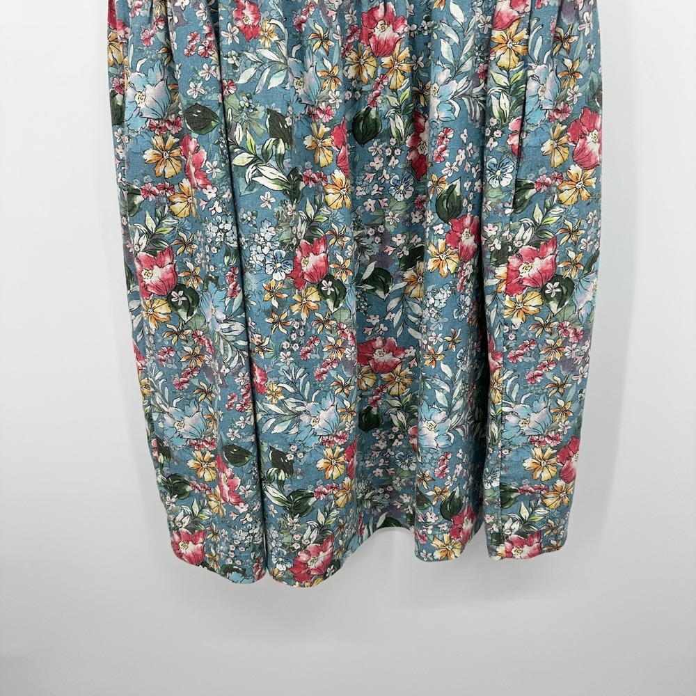 Yuvita 100% Linen Dress Size XL Pockets Garden Party Grannycore Cottagecore Boho - Picture 6 of 11